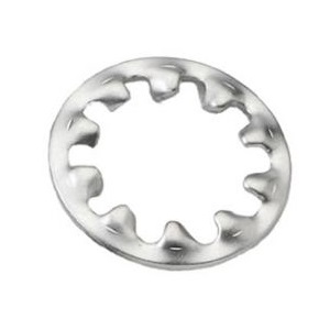 Internal Toothed Lock Washer, ANSI B18.21.1, Spring Steel, Zinc Plated